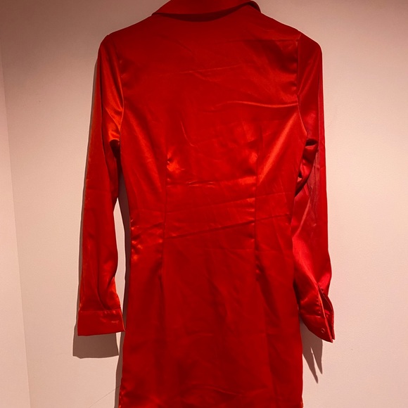 Nasty Gal NWT holiday Christmas New Year's Eve party ruched dress - Picture 3 of 4